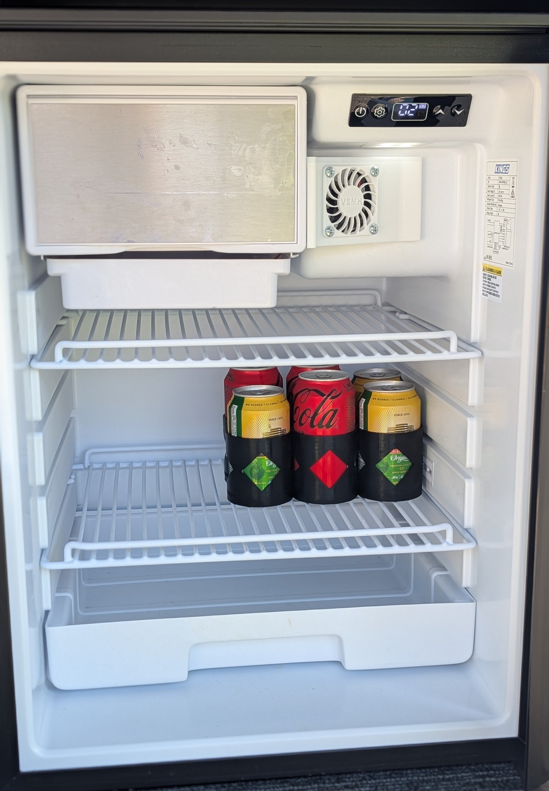 Kings 85L 130L Upright Fridge Fan Mod Increase Efficiency Prevent Frost Build-Up