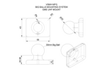 Big Balls Mounting System - GME UHF Mount