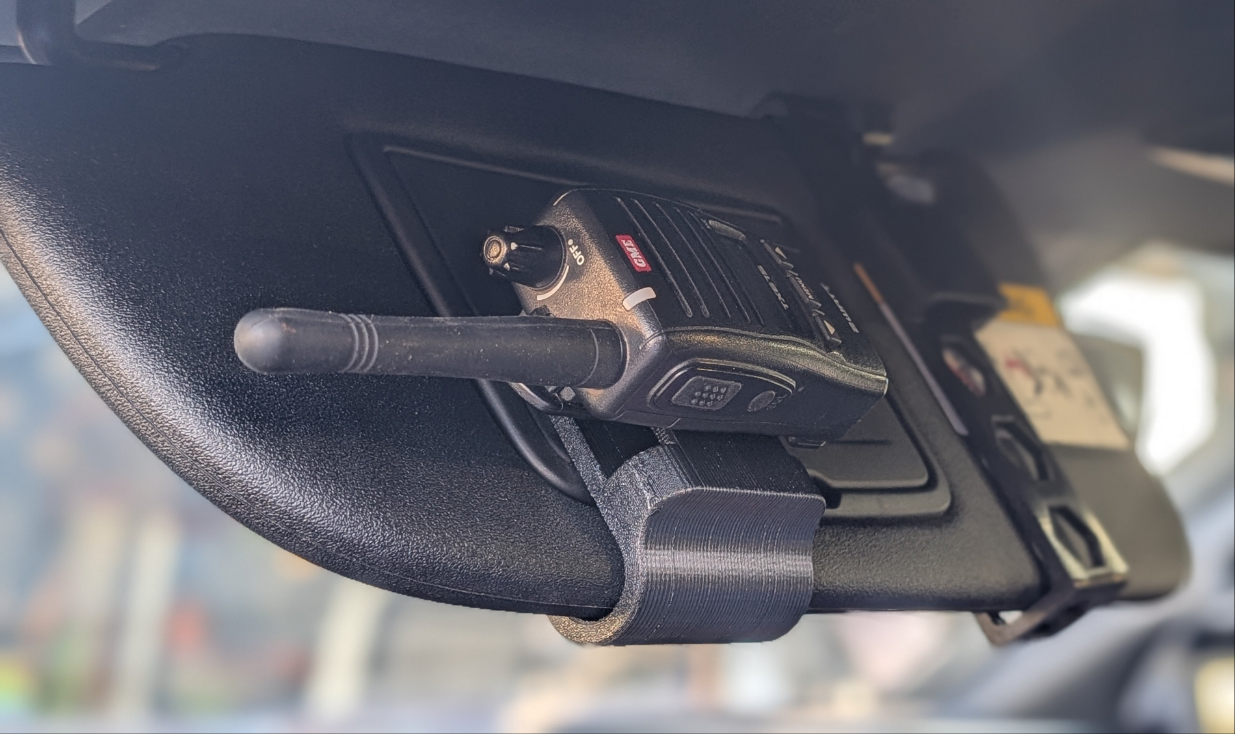 Handheld UHF Visor Clip Mount