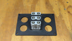Flush Mount 12v 4x Socket 3x Anderson 50amp Plug Panel (Includes 3x Anderson style connectors)