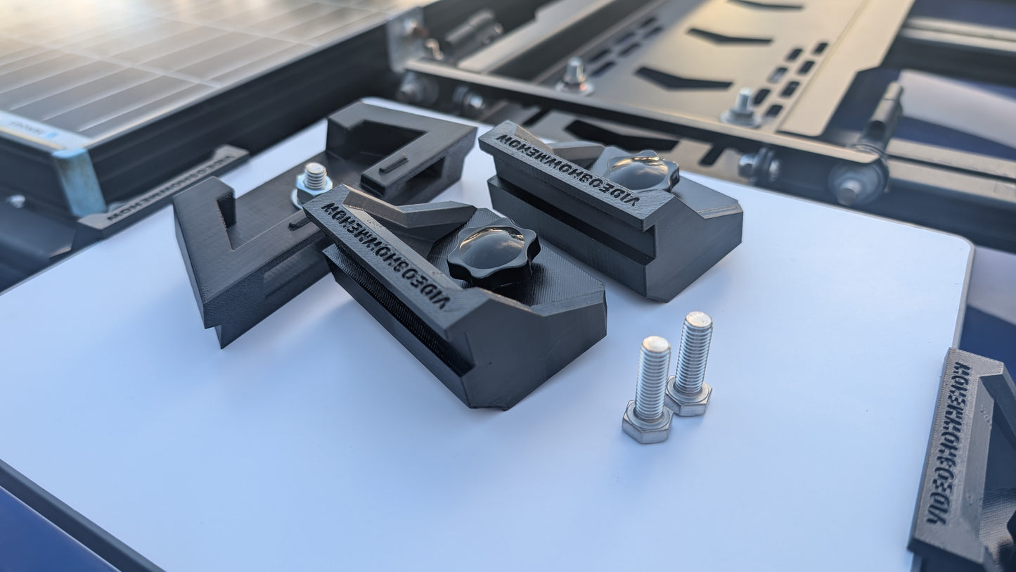 STARLINK Mini Flat Roof Rack Mount - 3 Point Mounting System with Stainless Hardware