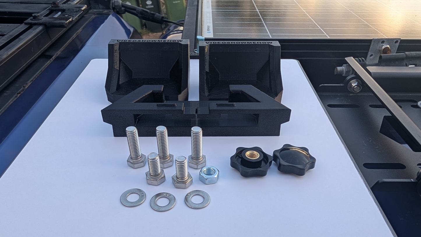 STARLINK Mini Flat Roof Rack Mount - 3 Point Mounting System with Stainless Hardware