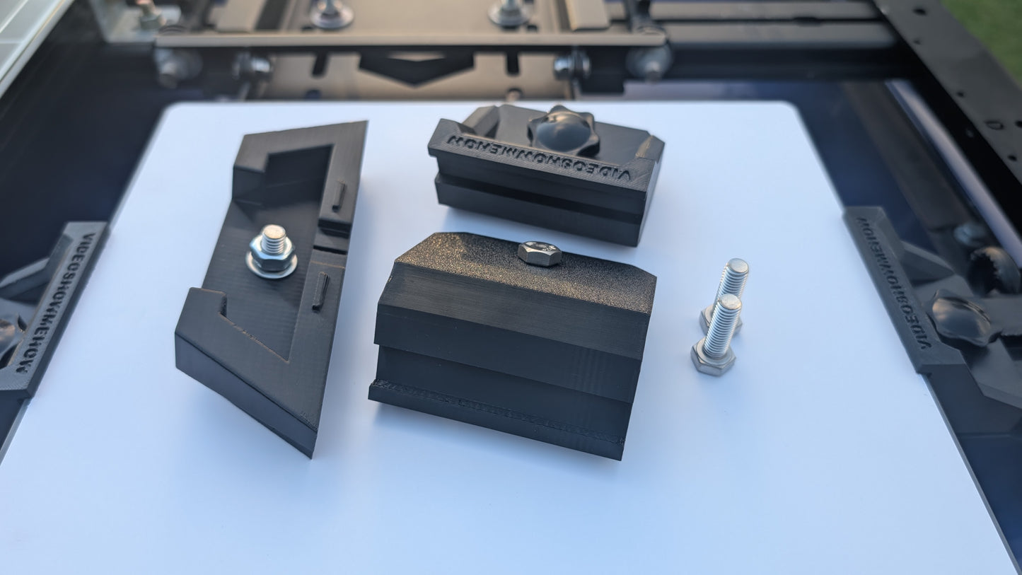 STARLINK Mini Flat Roof Rack Mount - 3 Point Mounting System with Stainless Hardware